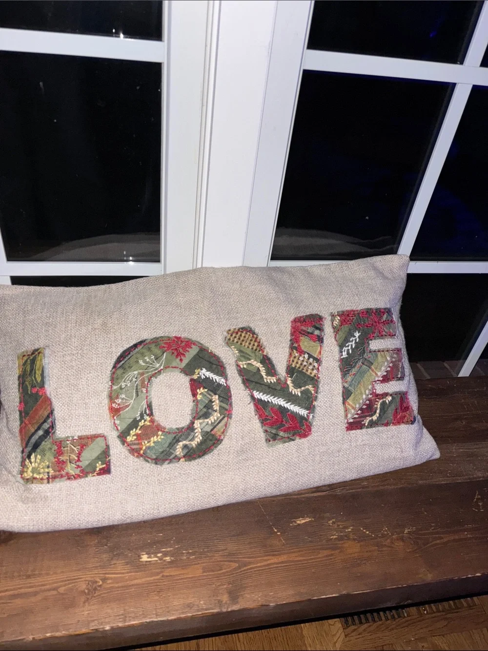 Pottery Barn Love pillow with insert